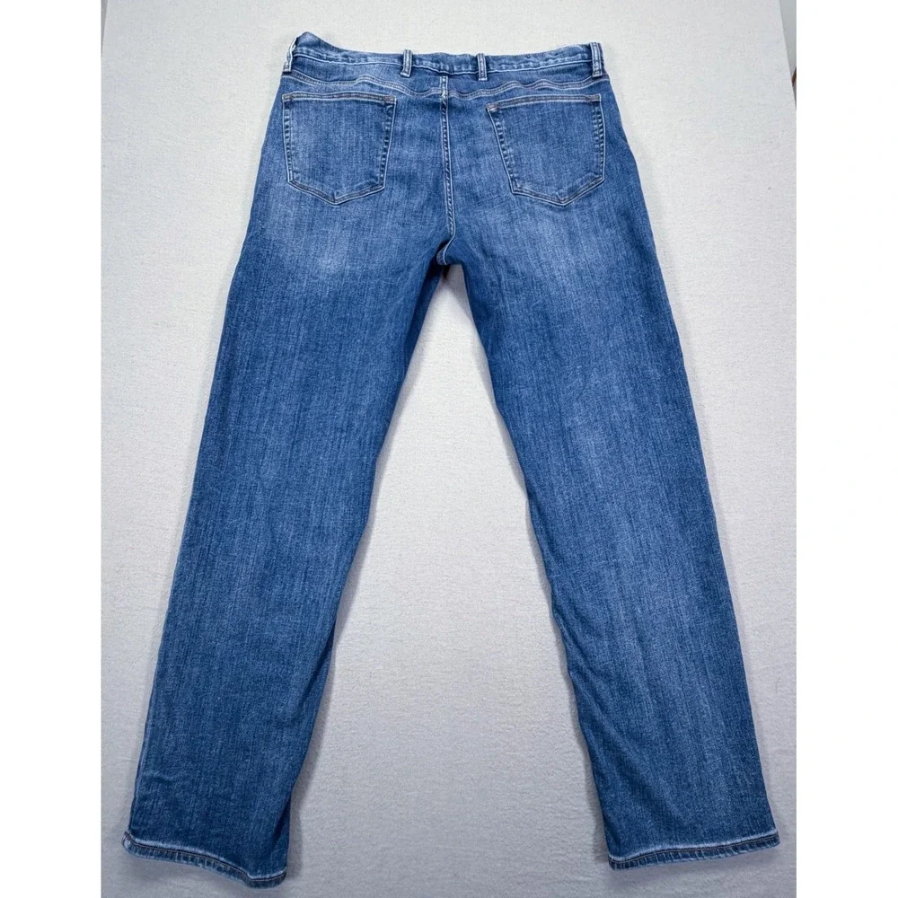 Banana Republic Traveler Jeans‎ Mens 40x34 Good Blue Straight Fit Lyocell Blend